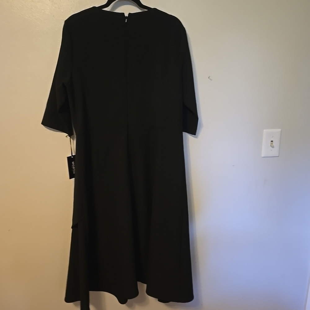WORTH A-Line Midi Dress Black 16 NWT - Picture 3 of 7